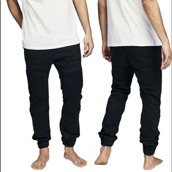 Wesc Black Denim Slim Fit Joggers! - Picture 3 of 8